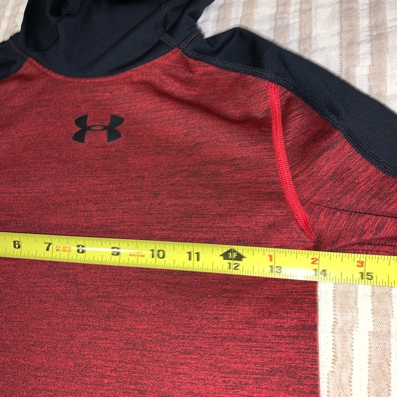 Under Armour . Cold Gear. Fleece Lined Hooded Cozy Shirt. Med - Picture 5 of 12